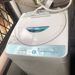 シャープ洗濯機　4.5kg 無料　お取引き中
