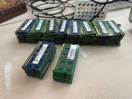 【バラ売り可】簡易検査済み！ノートパソコン用　DDR3 『4GB』メモリ100枚セット！！（内容は説明欄にて）