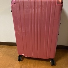 取引中 スーツケース ピンク 大型鍵付き(1週間〜の旅行等)