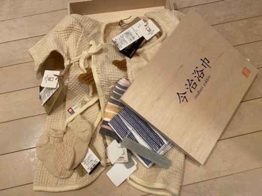 【木箱タグ付き】今治の出産お祝いセット