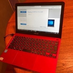 【美品】ASUS EeeBook X205TA-B-RED