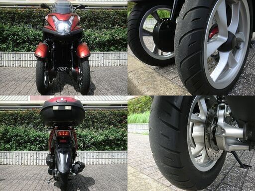 ★普通免許仕様トリシティ125ワイドトレッド トップケース LED キレイな赤1.5万km台★東京/大田区【下取OK】
