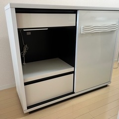 【0円】キッチンボード ホワイト 食器棚