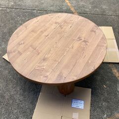 丸テーブル 木製 約23kg 直径100㎝  ローテーブル 折り畳み