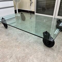 コムデギャルソンシャツカーディガンニット S-★Cassina ixc★カッシーナ イクスシー CON RUOTE コン ルオーテ ガラス ローテーブル センターテーブル