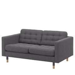 IKEA 2人掛けソファ ランズクローナ★美品 ダークグレー IKEA 2人掛けソファー ランズグローナ ダークグレー