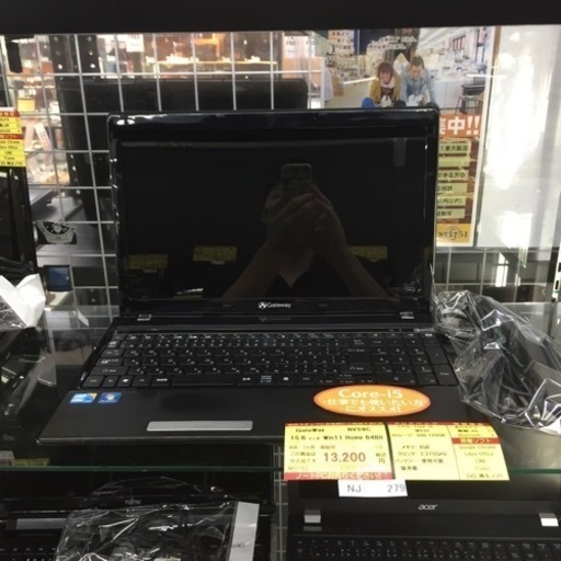 【店舗引き取りのみ】動作確認、清掃済み‼️ GATEWAY NV59C 15.6インチ WIN11 HOME 64BIT -年製 NJ279