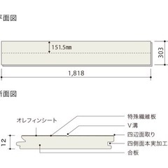 フローリング303×1818 24束 一束1000円激安！ フローリング303×1818 24束 一束1000円激安！