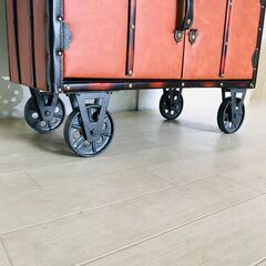 山口)下松市より ※ジャンク品 キャスター付きワゴン ジャンク(取っ手欠 