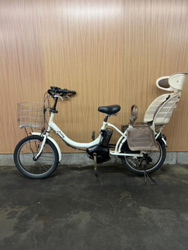 格安‼️ 子供乗せ 電動自転車 YAMAHA バビー  白 20インチ8.7Ahバッテリー実容量最大❗️自宅引き取り割引き 本文記載エリア配送可能◎