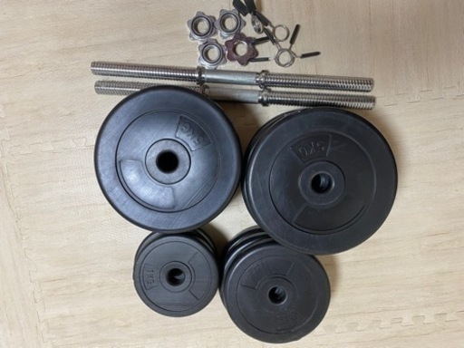 バーベル バーベルセット 40kg バーベルシャフト 筋トレ プレート ホームジム トレーニング