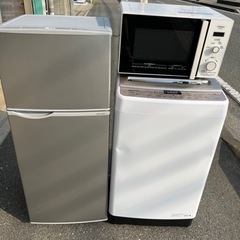 福岡市配送設置無料　高年式　冷蔵庫、洗濯機、電子レンジセット