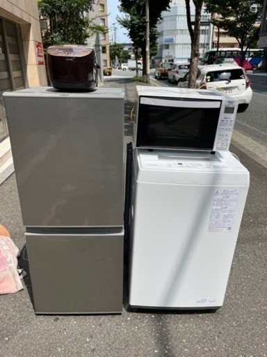 福岡市配送設置無料 高年式 冷蔵庫、洗濯機、レンジ、炊飯器 生活家電