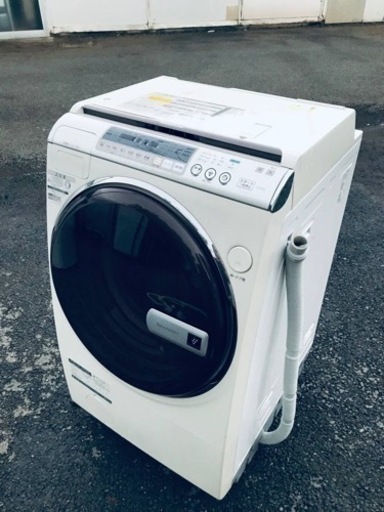 【コンビニ受取対応商品】 ③♦️EJ1936番SHARPドラム式洗濯乾燥機 洗濯機