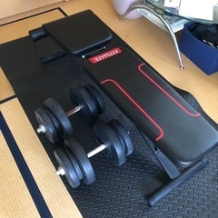 可変式インクラインベンチ　ダンベル20kg×2