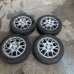 バリ山155/65R14 アルミ、スタッドレス4本