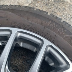 バリ山155/65R14 アルミ、スタッドレス4本