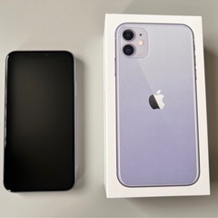 【ネット決済・配送可】iPhone11 64GB パープル　美品...