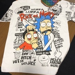 【ネット決済・配送可】デザインTシャツRick and Mort...