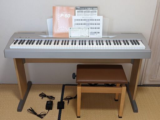 ヤマハ 電子ピアノ P-60S （イス付き