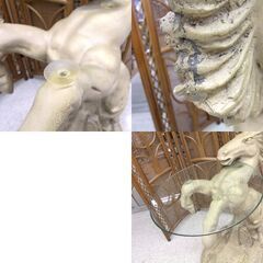 馬 ガラステーブル サイドテーブル インテリア オブジェ 店舗備品 インテリア ☆ 札幌市 北区 屯田 