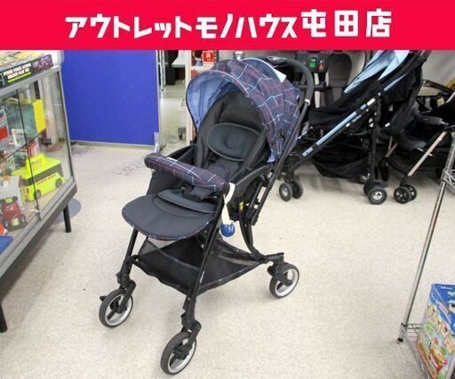 両対面ベビーカー ピジョン ランフィ 生後1ヶ月～36ヶ月頃 Pigeon 折りたたみ ハイシート ラベンダーネイビー ☆ 札幌市 北区 屯田