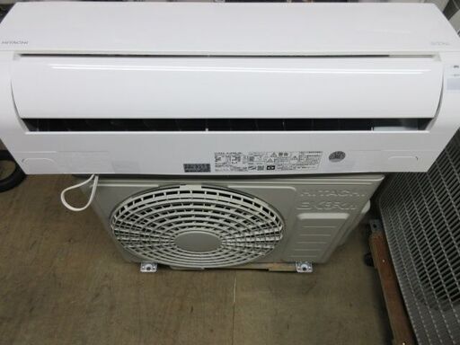 K03484　日立　 中古エアコン　主に10畳用　冷房能力2.8KW ／ 暖房能力　3.6KW