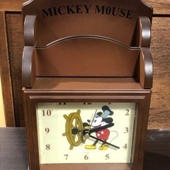 【ネット決済】アンティーク　ミッキーマウス　置時計　小物入れ　コ...