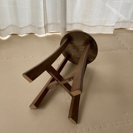 【取引中】アンティーク　スツール　丸椅子