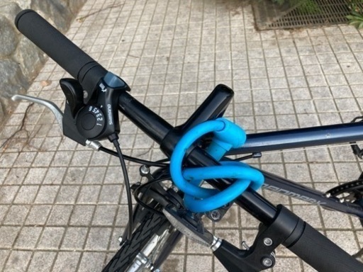 中古クロスバイク紺 メンテナンス済