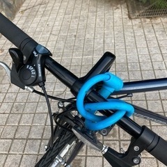 中古クロスバイク紺　メンテナンス済