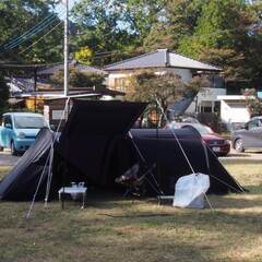 DOD かまぼこテントUL（販売終了品）とポール2本セット（中古） DOD かまぼこテントUL（販売終了品）とポール2本セット（中古）