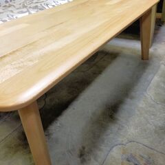 セール中につき、通常特価14,278円より20％引きの11,422円!　NITORI ニトリ センターテーブル (Nコレクション100 T-01 NA) 無垢材 座卓 天然木 幅100cm 奥行き50cm 高さ38cm