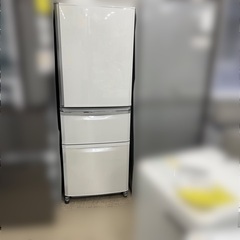 冷蔵庫 三菱 MITSUBISHI MR-C34A-W 2017年製 3D 335L 白 中古品