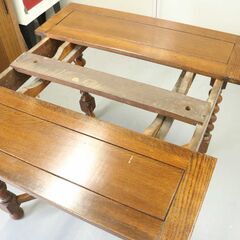 英国 アンティーク 輸入家具 ドローリーフテーブル ダイニングテーブル ②
