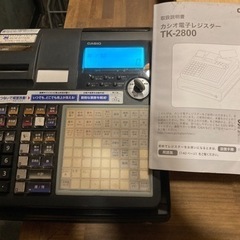 カシオレジスター　TK-2800　店名無料　コンパクト上位機種　566011 カシオレジスターTK-2800店名無料コンパクト上位機種566011