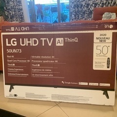 LED LG UHD 50型 4Kチューナー　AI ThinQ 値下げします