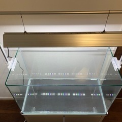 60センチの水槽 水槽台 ライトの3点セット エンドウ ワタル ワ 南千歳のその他の中古あげます 譲ります ジモティーで不用品の処分