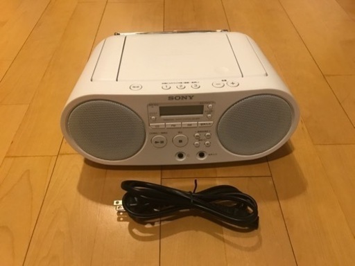 【決まりました】SONY CDラジオ ホワイト ZS-S40