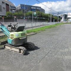 駐車場の補修工事、ユンボ、不動産管理