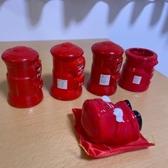 ゆうちょ　赤いポスト貯金箱　5種類
