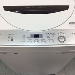（5/22受渡済）JT5155【SHARP/シャープ 4.5㎏洗濯機】美品 2019年製 ES-GE4C 家電 洗濯 簡易乾燥付 5/22受渡済）JT5155【SHARP/シャープ 4.5㎏洗濯機】美品 2019年製