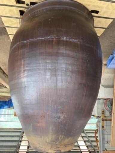 大型の壺、甕（カメ）水甕 花器 保存容器 レトロアンティーク 昭和レトロ