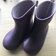 とてもきれい　長靴　15センチ　紫　ほぼ新品