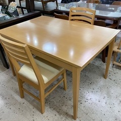 愛品館 江戸川店】ダイニングテーブル3点セット ID:152-008303-007