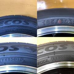 No.968 ヨコハマ エコス 15インチタイヤ 185/60R15 クロススピード