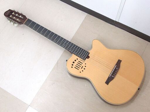 Godin ゴダンギター Multiac Nylon Duet Ambiance エレガット 2013年製 ハードケース付き 中古品 動作確認済み