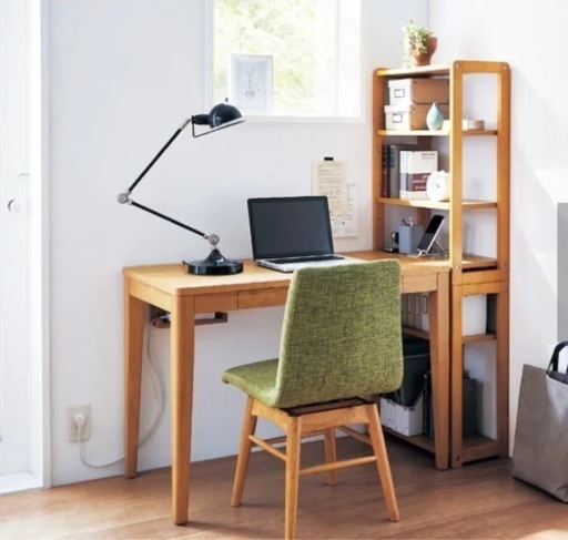 ベルメゾン パソコンデスク ナチュラル 幅100 奥行 40 ベルメゾン 奥行が選べるパソコンデスク ナチュラル 幅100 奥行40