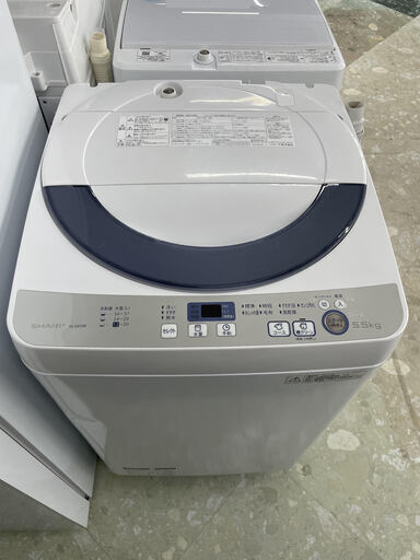 SHARP　穴無し節水モデル　5.5ｋｇ洗濯機