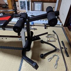 トレーニングベンチ★インクラインデクライン★ラットプル★アームカール★オプション多数★